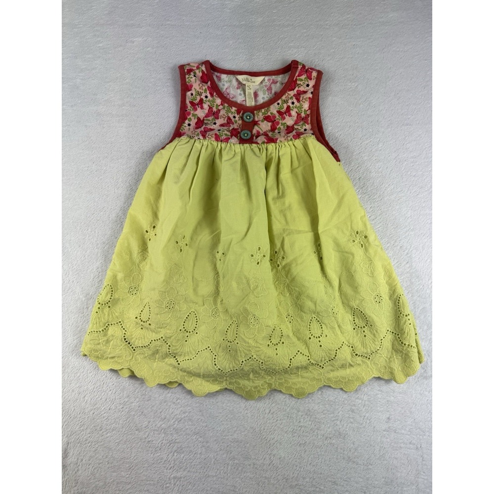 Matilda Jane Girls Size 8 New Sleeveless Butterfly Eyelet Summer Top